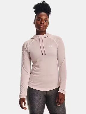 Under Armour Women's Light Pink Hooded Performance Top